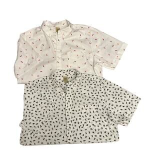 Lot Of 2 TRUE CRAFT Shirts Men’s Size Large Button Down Collared Polo Casual Fun